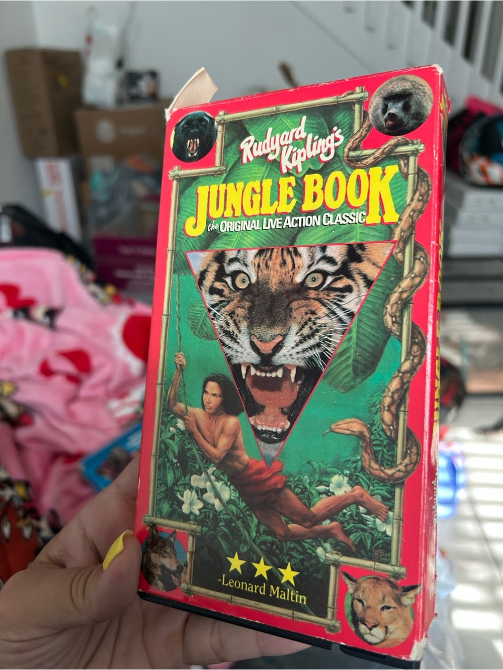 Jungle Book Live Action VHS vintage